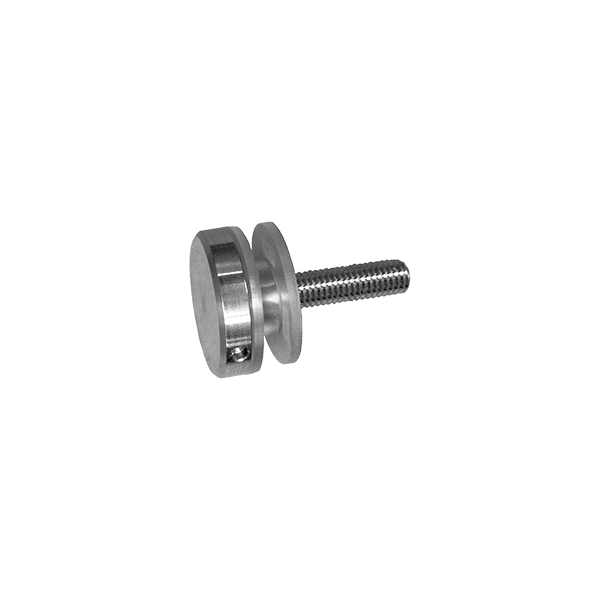 V2A Punkthalter Oberteil flach, Durchmesser 30 mm-0