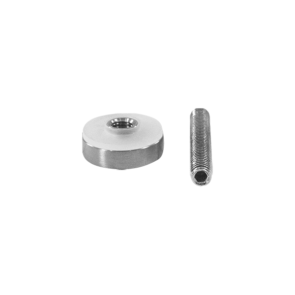 V2A Punkthalter Oberteil flach, Durchmesser 22 mm-1