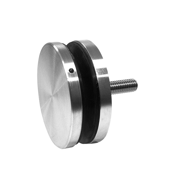 V2A Punkthalter Oberteil flach, Durchmesser 72 mm-0