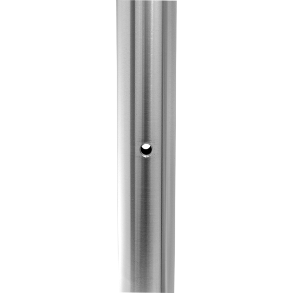 V2A Konstruktionsrohr 42,4 mm mit 4 x Fließbohrungen M8-1