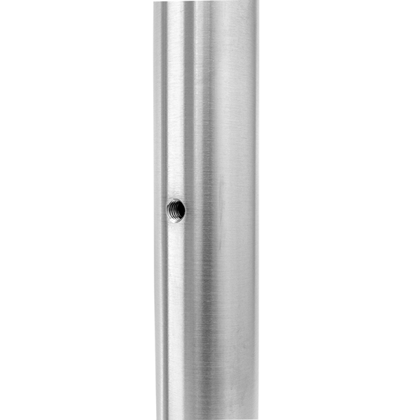 V2A Konstruktionsrohr 42,4 mm mit 2 x Fließbohrungen M8-1