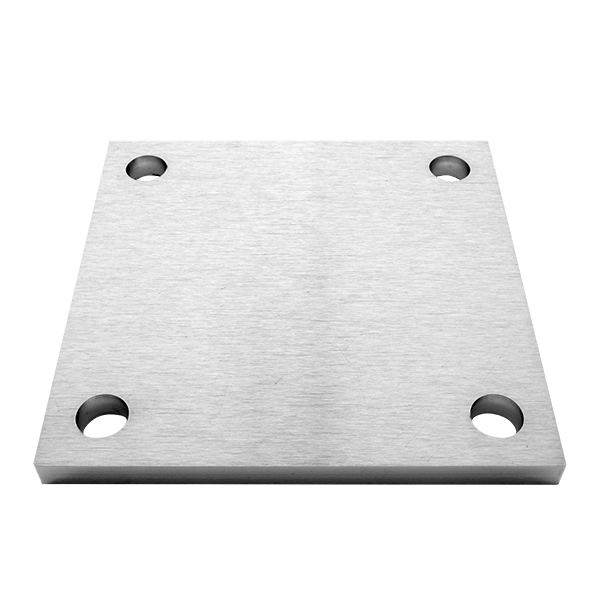 Ankerplatte 150 x 150 x 10 mm - 4 x gelocht-0