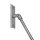 Vordachsystem B | 1000 mm Ausladung | Wandplatte eckig | Set für 1 Achse | Edelstahl