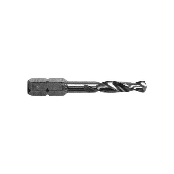 Spiralbohrer mit 1/4" Bit-Schaft, Ø 3,3 mm, HSSG, für M4-Gewinde
