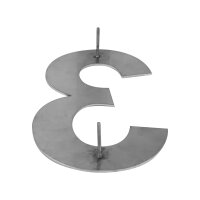 Hausnummer "3" | groß | Edelstahl