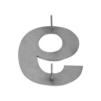 Hausnummer "9" | groß | Edelstahl