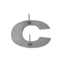 Buchstabe "c" | Edelstahl