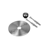 Klingelplatte mit Taster | 2 x gelocht | Ø 80 mm |...