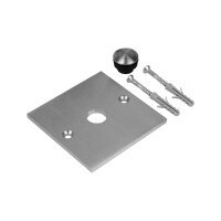 Klingelplatte mit Taster | 2 x gelocht | 80 x 80 mm |...