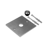 Klingelplatte mit Taster | 2 x gelocht | 80 x 80 mm |...