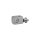 Querstabhalter eckig | 20 x 20 mm | Abstand 20 mm | Flachanschluss | Lochung Ø 12,2 mm | Edelstahl