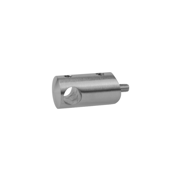Querstabhalter | Ø 22 mm | Abstand 30 mm | Anschluss Ø 42,4 mm | Lochung Ø 12,2 mm | Edelstahl