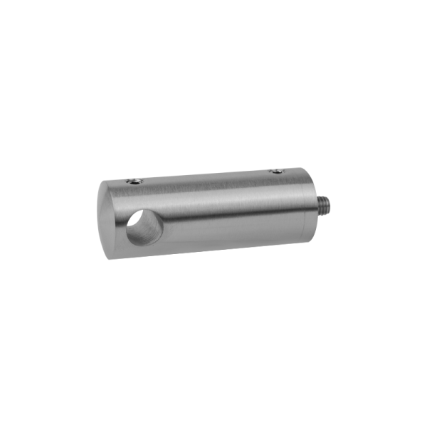 Querstabhalter | Ø 22 mm | Abstand 50 mm | Flachanschluss | Lochung Ø 10,2 mm | Edelstahl