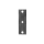Vordachsystem B | 1200 mm Ausladung | Wandplatte eckig | Set für 1 Achse | Edelstahl