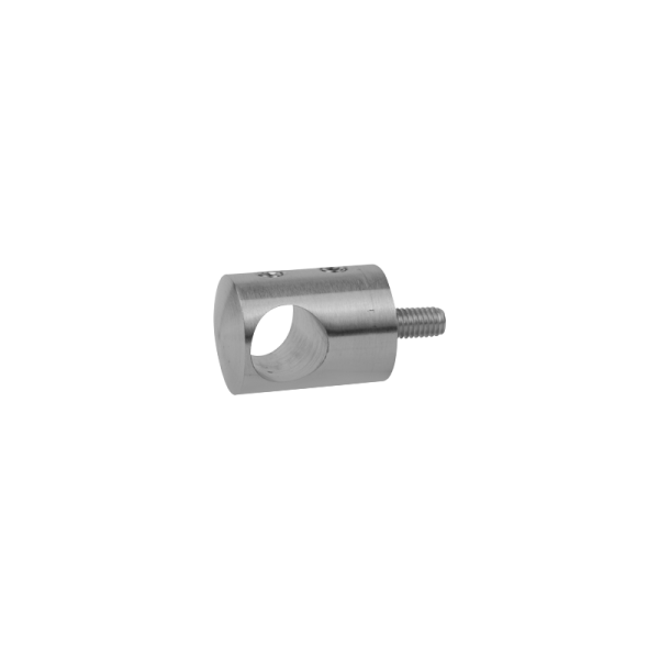 Querstabhalter | Ø 22 mm | Abstand 20 mm | Flachanschluss | Lochung Ø 14,2 mm | Edelstahl