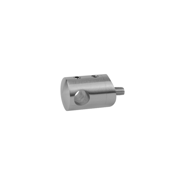 Querstabhalter | Ø 22 mm | Abstand 20 mm | Anschluss Ø 42,4 mm | Lochung Ø 10,2 mm | Edelstahl