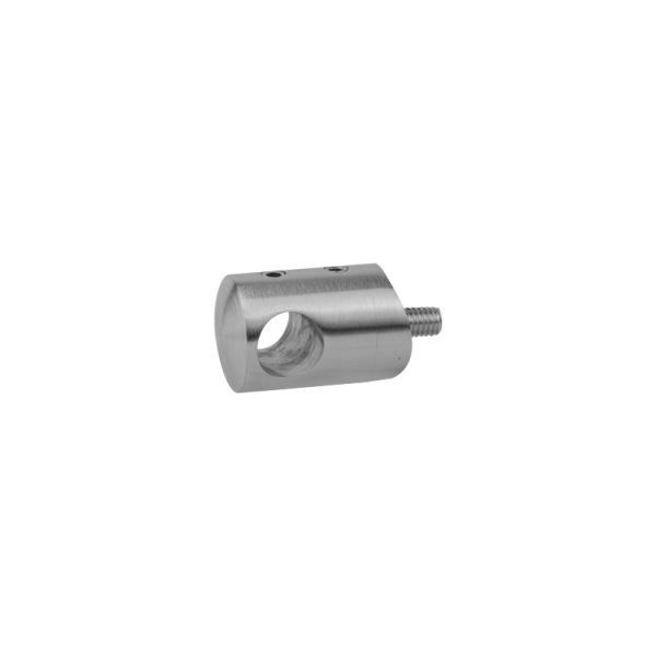 Querstabhalter | Ø 22 mm | Abstand 20 mm | Anschluss Ø 42,4 mm | Lochung Ø 12,2 mm | Edelstahl