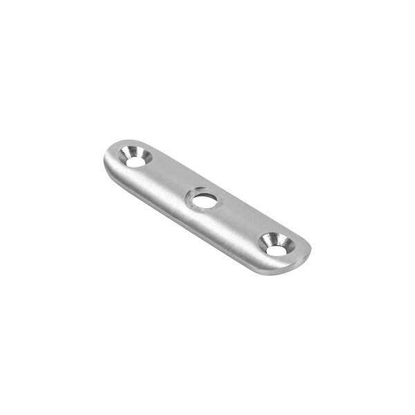 Rohranschlussplatte | 25 x 93 | für Rohr Ø 42,4 mm | Lochungen gesenkt | Edelstahl