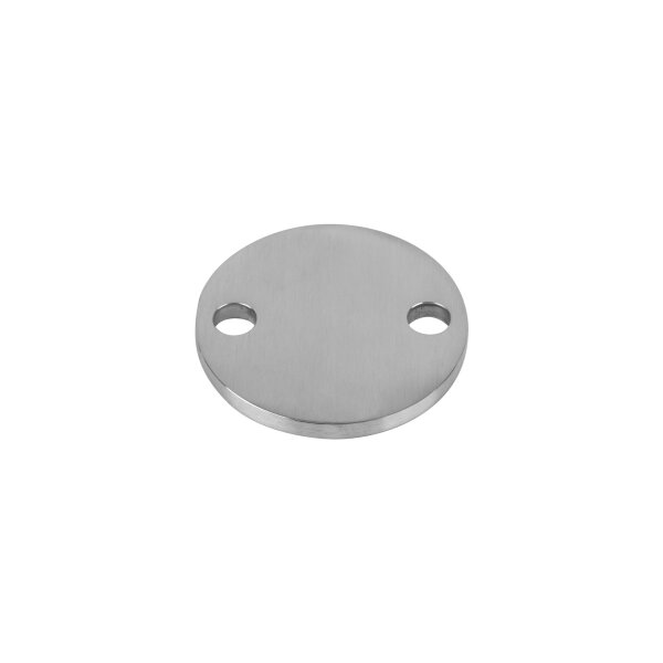 Ronde | Ø 70 x 6 mm | 2 x gelocht (Ø 11 mm) | Edelstahl