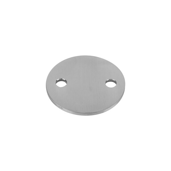 Ronde | Ø 80 x 4 mm | 2 x gelocht (Ø 11 mm) | Edelstahl
