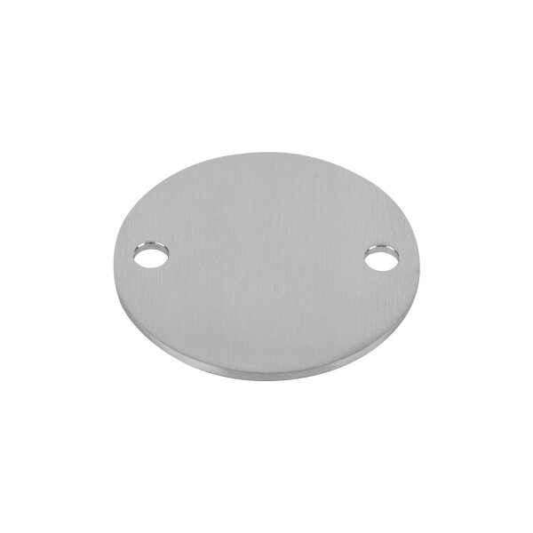 Ronde | Ø 100 x 4 mm | 2 x gelocht (Ø 11 mm) | Edelstahl