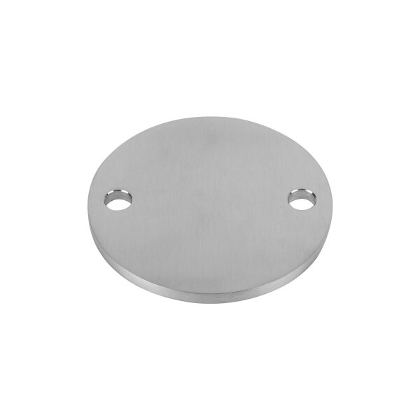 Ronde | Ø 100 x 6 mm | 2 x gelocht (Ø 11 mm) | Edelstahl