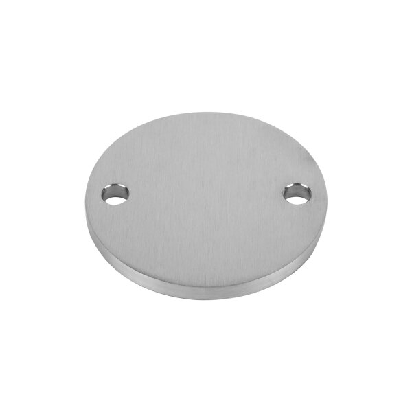 Ronde | Ø 100 x 8 mm | 2 x gelocht (Ø 11 mm) | Edelstahl