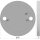 Ronde | Ø 100 x 8 mm | 2 x gelocht (Ø 11 mm) | Edelstahl