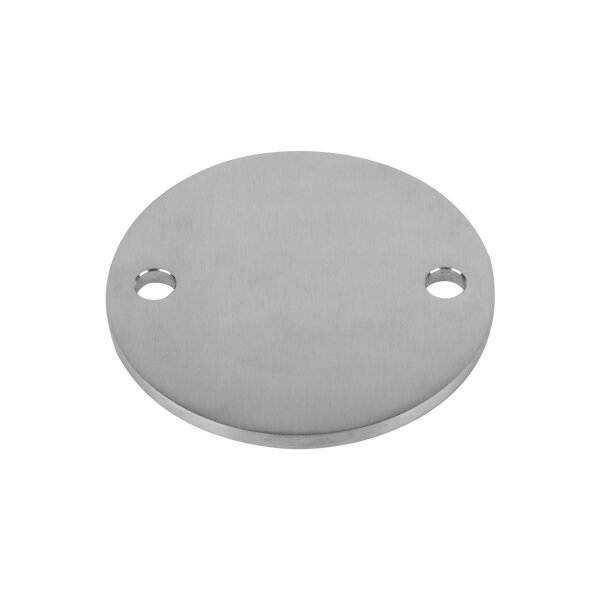 Ronde | Ø 110 x 6 mm | 2 x gelocht (Ø 11 mm) | Edelstahl
