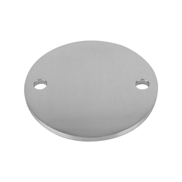 Ronde | Ø 150 x 8 mm | 2 x gelocht (Ø 15 mm) | Edelstahl
