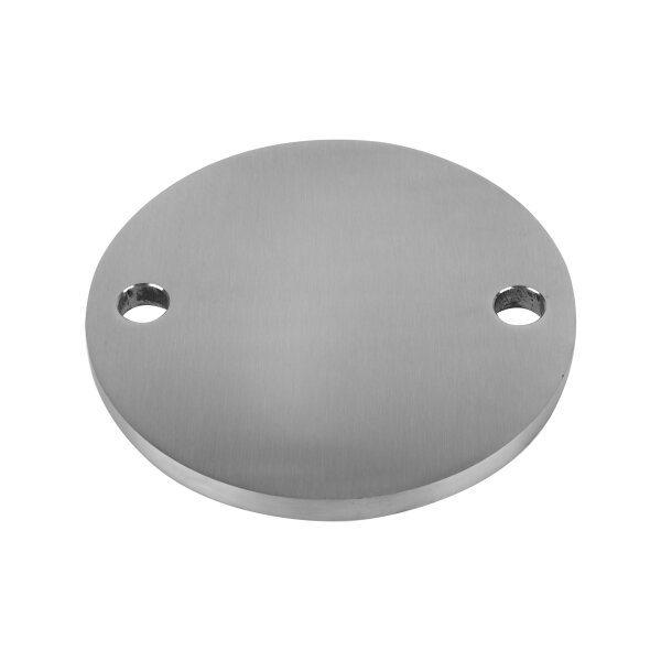 Ronde | Ø 150 x 10 mm | 2 x gelocht (Ø 15 mm) | Edelstahl
