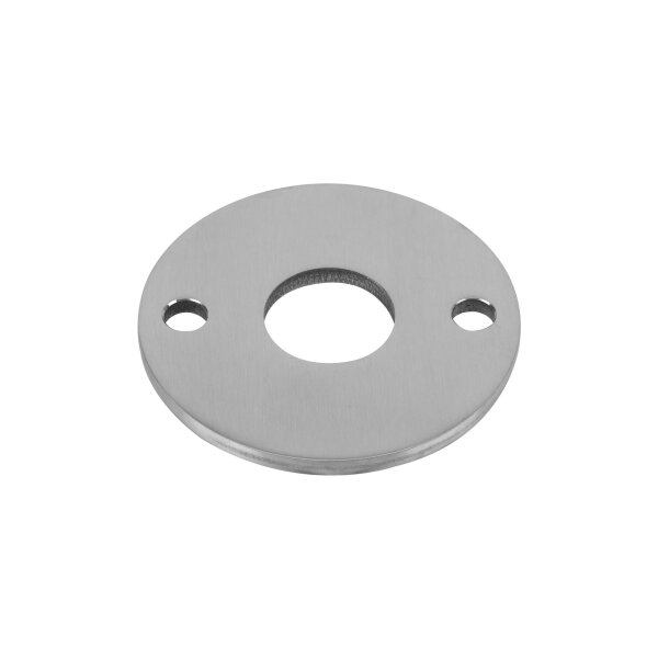 Ronde | Ø 100 x 6 mm | 2 x gelocht (Ø 11 mm) + Mittelloch (Ø 34 mm) | Edelstahl