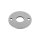 Ronde | Ø 100 x 6 mm | 2 x gelocht (Ø 11 mm) + Mittelloch (Ø 34 mm) | Edelstahl