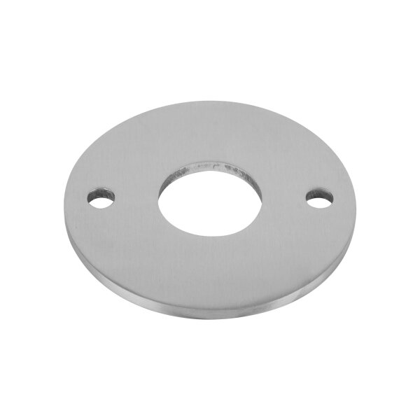 Ronde | Ø 120 x 6 mm | 2 x gelocht (Ø 11 mm) + Mittelloch (Ø 42,7 mm) | Edelstahl