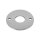 Ronde | Ø 120 x 6 mm | 2 x gelocht (Ø 11 mm) + Mittelloch (Ø 42,7 mm) | Edelstahl