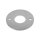 Ronde | Ø 120 x 6 mm | 2 x gelocht (Ø 11 mm) + Mittelloch (Ø 48,6 mm) | Edelstahl