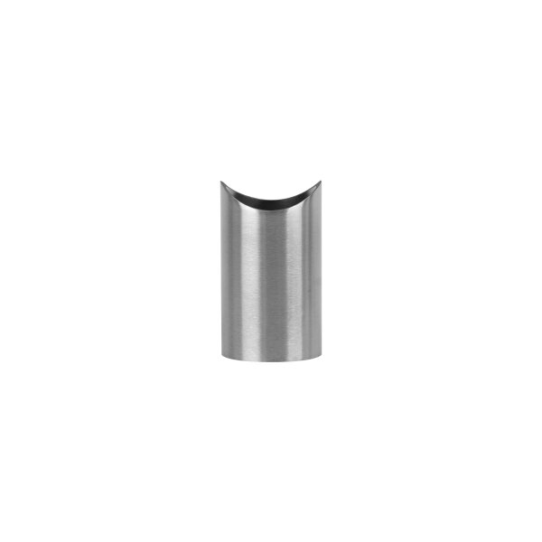 Rohrstück | Ø 33,7 x 2 mm | Länge 50 mm | Flach - Ø 42,4 mm | Edelstahl