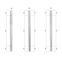 Konstruktionsrohr | Eckpfosten | 42,4 x 902 mm | 4...