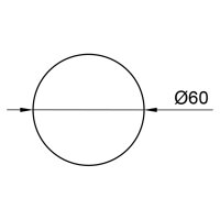 Schale | Ø 60 | roh | Edelstahl