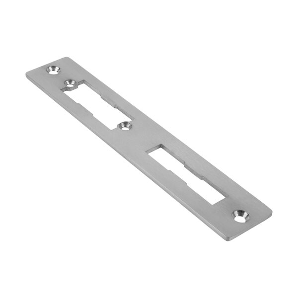 Schließblech | 176 x 33,5 mm | für E-Öffner | Edelstahl