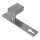 Knauf | fest | mit Drückerschild (32 x 180 x 6 mm) | eckig | Edelstahl