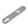 Drückerschild | rund | 32 x 156 x 6 mm | Entfernung: 72 mm | Schraubenabstand: 67 mm | Edelstahl