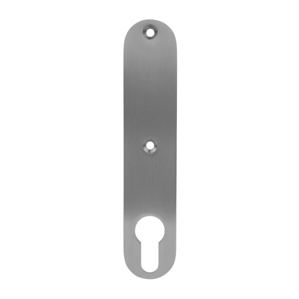 Drückerschild | rund | 32 x 156 x 6 mm | BLIND | Edelstahl