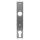 Drückerschild | eckig | 32 x 180 x 6 mm | Entfernung: 92 mm | Schraubenabstand: 105 mm | Edelstahl