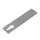 Drückerschild | eckig | 32 x 156 x 6 mm | BLIND | Schraubenabstand: 67 mm | Edelstahl