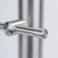 Flache Zierkappe für Rohr Ø 10 mm aus Edelstahl