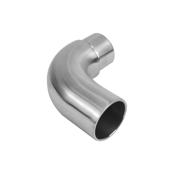 Verbindungsbogen | für Rohr Ø 33,7 x 2 mm | mit Aufnahmeseite | Edelstahl
