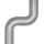 Verbindungsbogen | für Rohr Ø 33,7 x 2 mm | mit Aufnahmeseite | Edelstahl