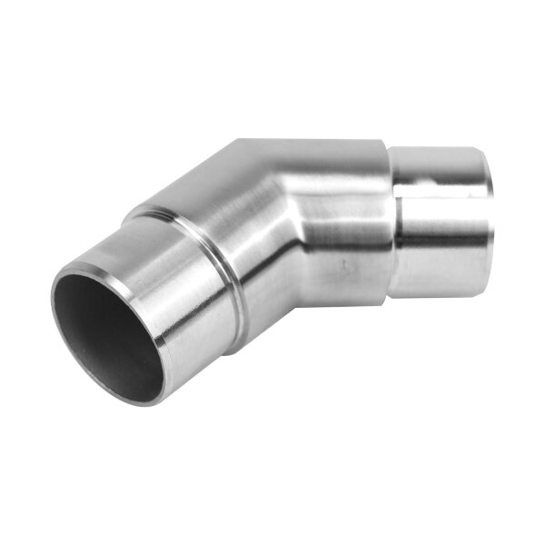 Steckecke | 135 Grad | für Rohr Ø 42,4 x 2 mm | Edelstahl