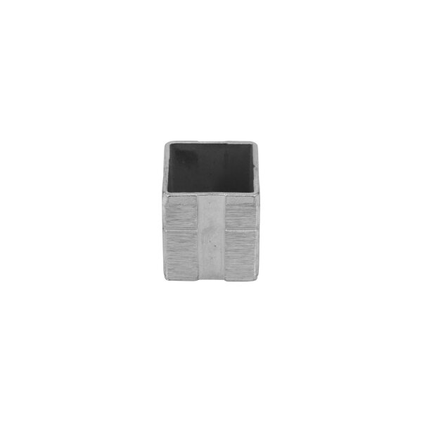 Montageanschluss | für Rohr 40 x 40 x 2 mm | zum Kleben | Edelstahl